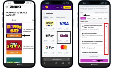 Skrill deposit casinos