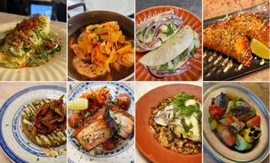 Pratos na Taberna da Rua das Flores, Lisboa, cozinha portuguesa