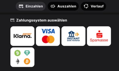 Einzahlung Casino Einzahlungsmethoden in Hertzbetz-Casino