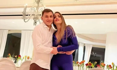 Barella con la moglie Nicolò Barella moglie