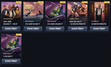 Mafia casino bónusz