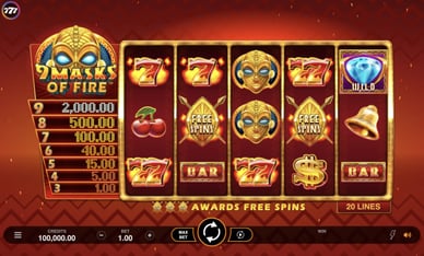 9 masks of fire microgaming slot