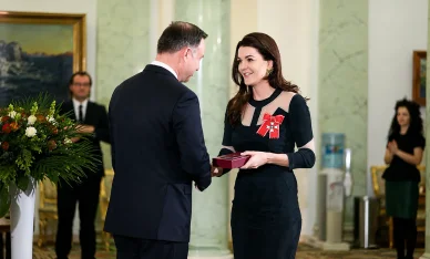 Odznaczenia Agnieszka Radwańska z Odznaką Honorową za Zasługi dla Ochrony Praw Dziecka