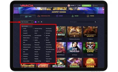 Fornitori di software Vavada Casino