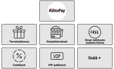 AstroPay nettikasino bonus