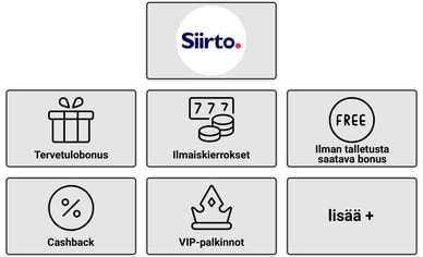 bonukset Siirto kasinot