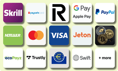 payments at online casino with 20£ minimum deposit