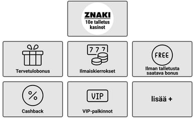 10€ talletus bonus