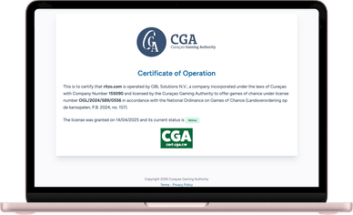Ritzo casino license