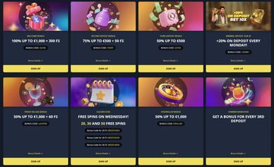 Goldenstar online casino bonusi