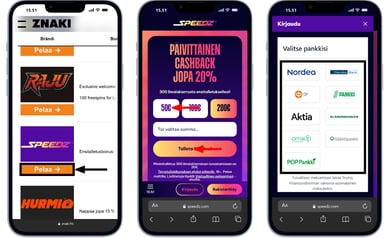 talletus livekasino online