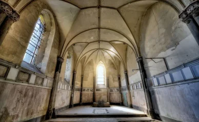 Zamek Nimodlin jeden z pokoi zamku