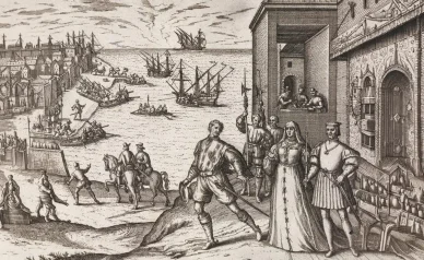 Wyprawa Krzysztofa Kolumba wyruszająca z portu Palos w 1492 roku