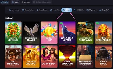 Slotlounge Casino – Spiele mit Jackpots