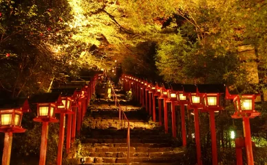 紅葉もみじ灯篭(秋) (秋)紅葉もみじ灯篭