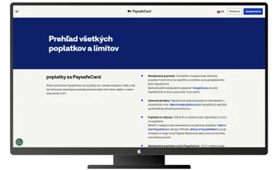 Poplatky a limity Paysafecard Paysafecard Poplatky a limity