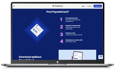Stránka Paysafecard
