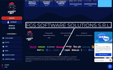 fgs software solutions s.r.l casino