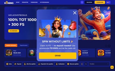 no deposit bonus koning bet