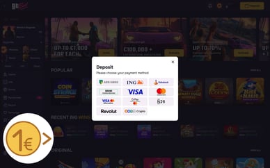 1 euro deposit bonus casino