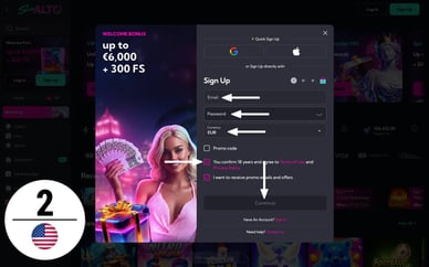 american online casino login