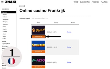 frankrijk goksites