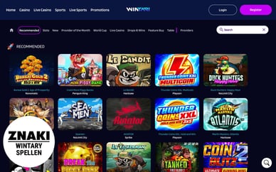 wintari casino spellen