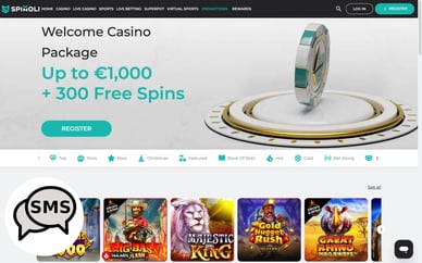 casino sms pay