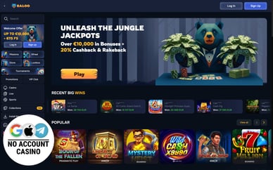 no registration casino