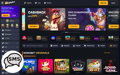 casino opwaarderen sms