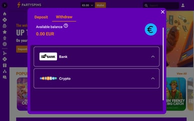 partyspins uitbetaling