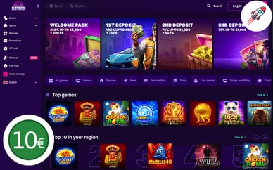 online casino 10 deposit met snelle opname