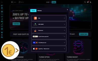 casino 1 euro deposit