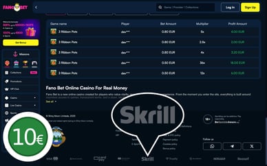 10 euro deposit casino skrill