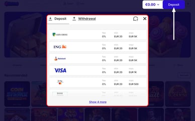 online casino buiten nederland storting