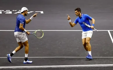 Matteo Berrettini e Novak Djokovic Berrettini e Djokovic