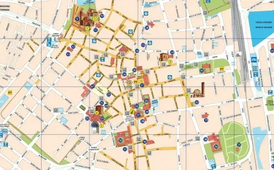 Mappa turistica della città di Ravenna Ravenna mappa turistica