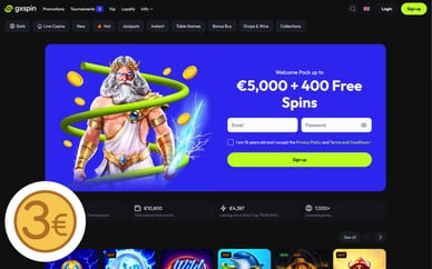 deposit 3 euro casino