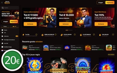casino minimum deposit 20