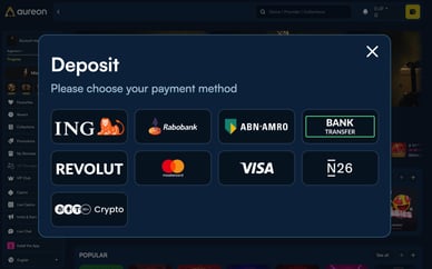 aureon play deposit