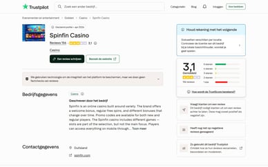 spinfin trustpilot