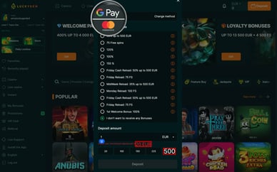 online casino with google pay