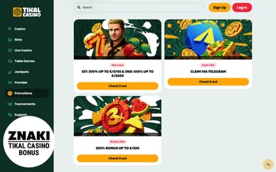 tikal casino bonus