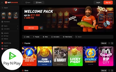 pay and play casino zonder registratie