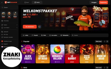 online casino belasting