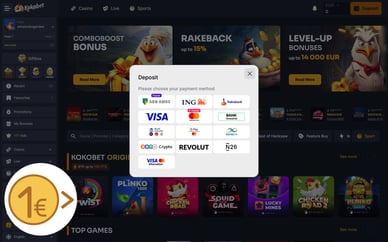 1 euro storten casino