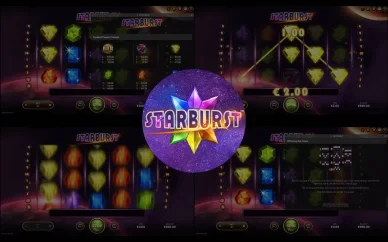 Gameplay Starburst. Aperçu du gameplay Starburst.