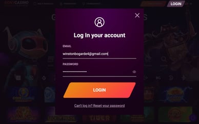 rony casino login