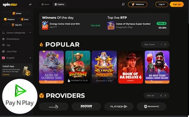pay n play live casino