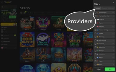 providers casino